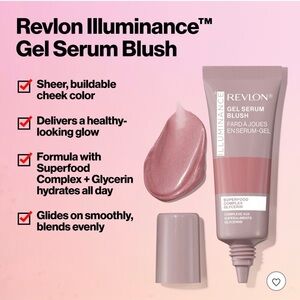 Revlon Illuminance Gel-Serum Blush — Brilliant Berry and Beaming Coral